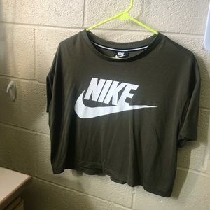 army green nike outfit